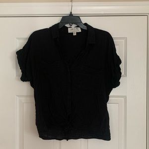 Cloth & Stone bottom up black blouse size small
